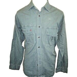 Mens Sierra Pacific Forest Green LS Cotton Casual Shirt sz Lg
